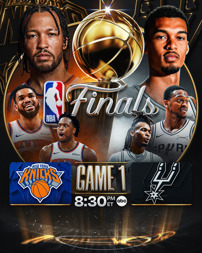 世界杯官网app下载安装-NBA总决赛开战，布伦森文班对决|篮球|体育赛事讨论|杰伦·布伦森|维克托·文班亚马|冠军_新浪体育_新浪新闻